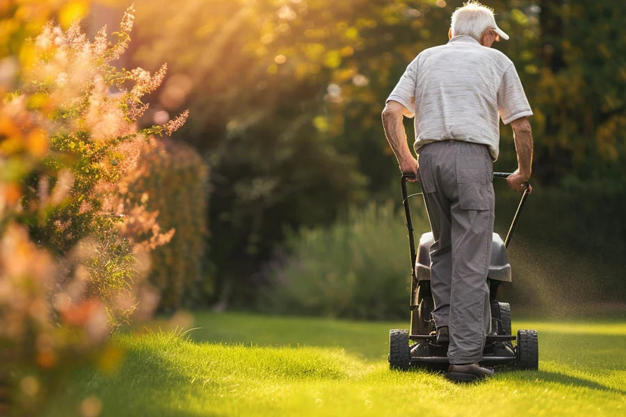 the lawn mower